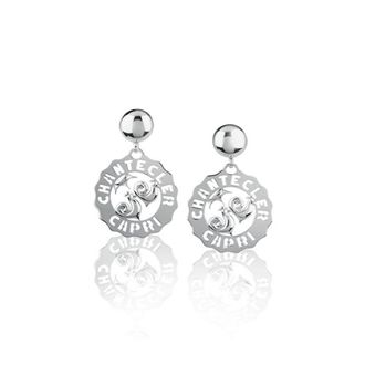CHANTECLER Zilveren Logo Oorbellen voor Vrouwen - Dames - Oorbellen - Grijs - ONE Size - Accessoires