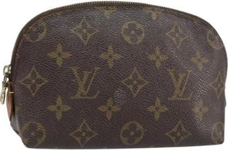 Louis Vuitton Pre-owned Clutches, female, Brown, Size: ONE SIZE Pre-owned Canvas Clutch
