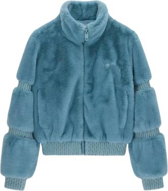 Guess Chaqueta de piel sint&eacute;tica Carla - Jackets - Mujer - Azul - XS