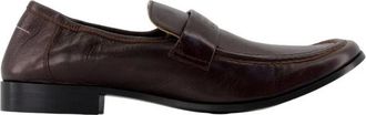 Maison Margiela Athene Leren Penny Loafer - Heren - Schoenen - Bruin - Maat: 45 EU Leer