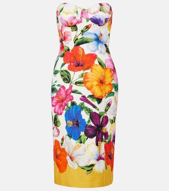 Dolce & Gabbana Floral bustier dress