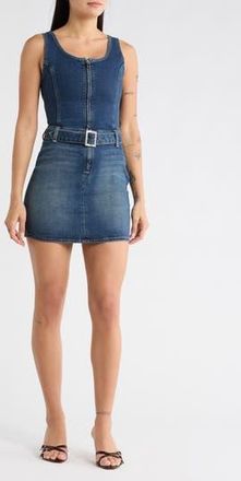 Desigual Belted Denim Minidress in Dark Blue at Nordstrom Rack, Size Medium