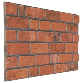 vidaXL Paneles De Pared 10 Pcs Terracota 100 X 50 Cm Espuma Eps Vidaxl