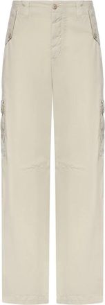 Dolce & Gabbana Poplin Broek - Heren - Straight fit broeken - Beige - M - Katoen - Broeken