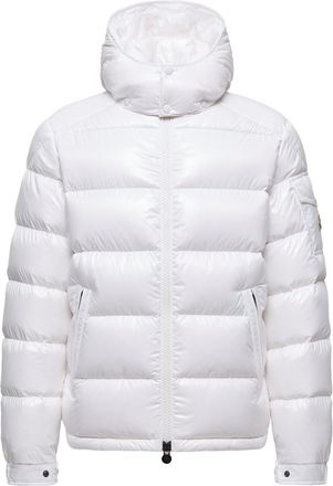 Moncler Moncler Maya Hooded Short Down Jacket, Men, White, Size: 1