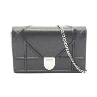 Dior Pre-owned Diorama Leren Schoudertas - Dames - Pre-owned - Zwart - Maat: ONE Size Leer