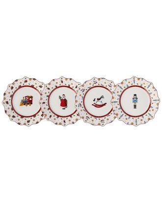 Villeroy & Boch Set of 4 Toys Delight Limited Anniversary Edition Plates