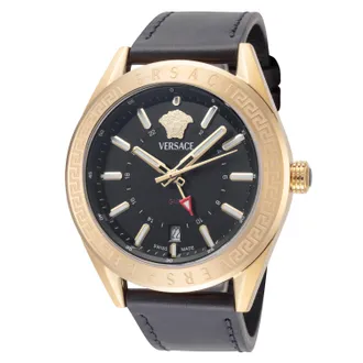 Versace Mens V-Code 42mm Quartz Watch