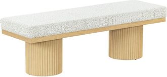 Safavieh Couture Oneida Boucle Reeded Leg Bench