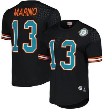 Mitchell & Ness Mens Mitchell & Ness Dan Marino Black Miami Dolphins Retired Player Name & Number Mesh Top at Nordstrom, Size Xx-Large