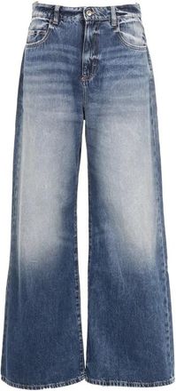 Icon Denim Los Angeles Wide Leg Jeans - Dames - Loose Fit Jeans - Blauw - W24 - Denim - Jeans