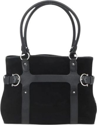 Ferragamo Pre-owned Tote Bags, female, Black, Size: ONE SIZE Pre-owned Tote Bag