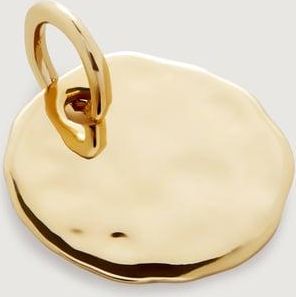 Monica Vinader Gold Siren Disc Pendant