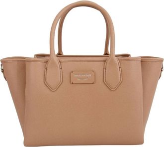 Emporio Armani Medium Shopper Bag met Palmellato Afwerking - Dames - Handtassen - Roze - ONE Size - Leer - Tassen