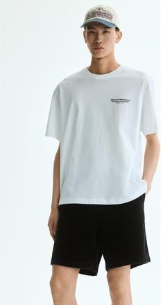 H&M Loose-fit Corduroy Shorts in Black at Nordstrom, Size X-Large
