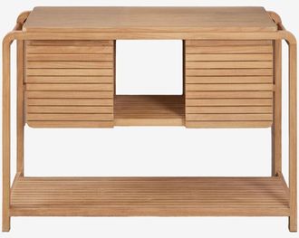 Sklum Conjunto De Mueble De Ba&ntilde;o En Madera De Teca Bradley Sklum