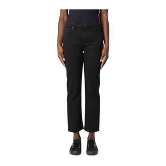 PT01 Cropped Jeans, female, Black, Size: W26 Black Jeans for a Stylish Look