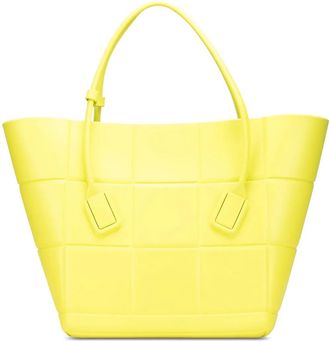 Bottega Veneta Borsa tote Arco media in gomma opaca 2012-2025 - Giallo
