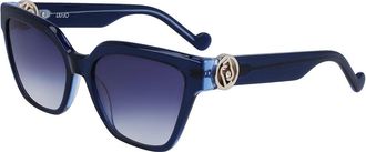 Liu Jo LJ768SR 436 Womens Sunglasses Blue Size 56