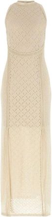 Guess New Liza Dress - Dames - Kleedjes - Beige - S - Nylon - Kleedjes