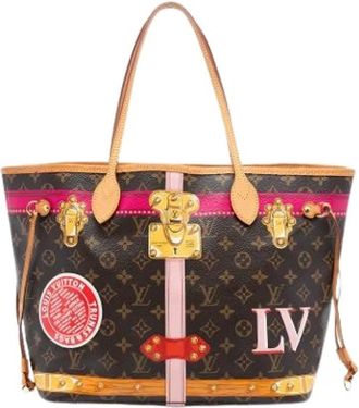 Louis Vuitton Pre-owned Tote Bags, female, Brown, Size: ONE SIZE Pre-owned The Summer Trunks Neverfull MM