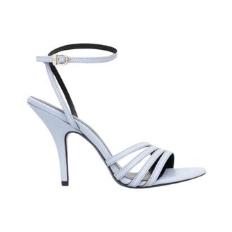 Patrizia Pepe Schoenen, Dames, Blauw, 37 EU, Leer, Heeled Leather Sandalen