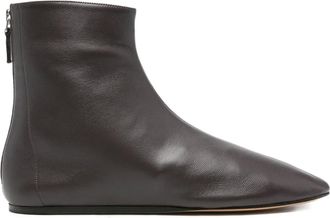 Le Monde Beryl Luna enkellaarzen met rits - Bruin