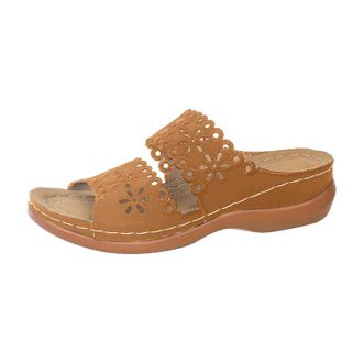 Generic 2026 Women Slippers Womens Comfortable Slip On Sandals Breathable Casual Heel Shoes For Daily Walking Outdoor Summer Spring Fall (Brown, 3.5)