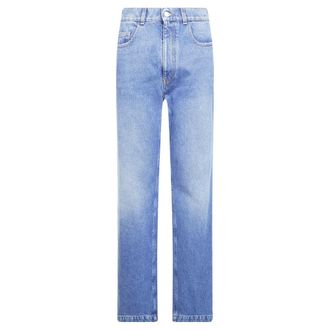 Marni Jeans, Dames, Blauw, S, Katoen, Straight Jeans