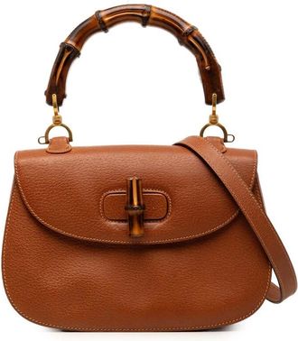 Gucci Pre-owned Gucci Grained Calfskin Bamboo Night Ladies 9RUJ7D96PGC77XYH