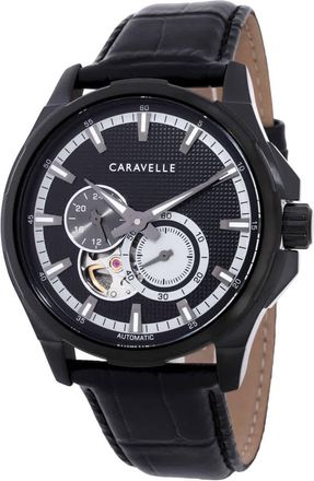 Caravelle Dress Automatic Black Dial Mens Watch 45A153