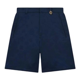 Casablanca Casual Shorts, male, Blue, Size: M Monogram Shorts