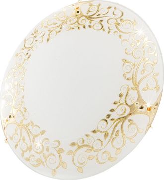 Kolarz Kolarz - Serena Plaf&oacute;n Decorativo De Cristal 2 Luces Oro 24 Quilates