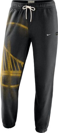 Nike Mens Golden State Warriors Standard Issue Fleece Basketball Pants in Black | IQ1484-010