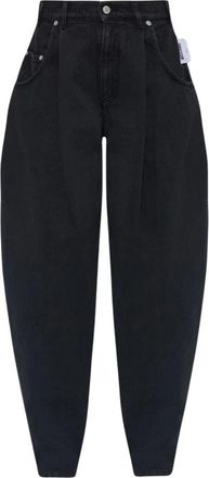 Moschino Tapered Broeken - Dames - Loose Fit Jeans - Zwart - S - Jeans