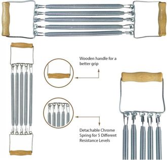 Trade Shop Trade Shop - Estensore A 5 Molle Attrezzo Per Muscoli Pettorali Bicipiti E Tricipidi Palestra