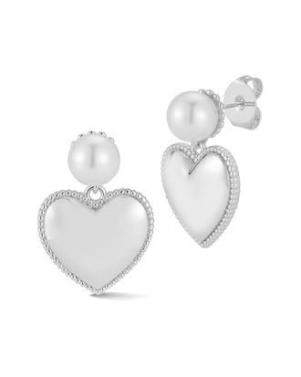 Sphera Milano Heart Drop Earrings