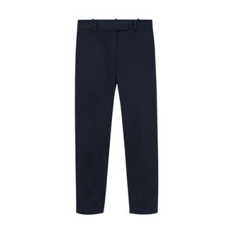 Brooks Brothers Stretch Katoen Cigaret Chino - Dames - Chinos - Blauw - L - Katoen - Broeken