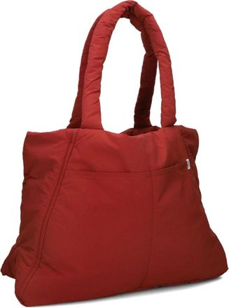 Moss Copenhagen Tassen, Dames, Rood, ONE Size, Wol, Rode Icon Shopper voor stijlvolle dagen