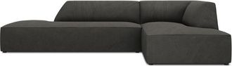 BLOOMINGLOFT 4-Sitzer Ecksofa mit Ottomane Sao 273 x 180 cm, mit Cordbezug - Eckteil rechts