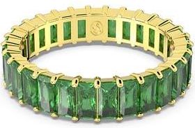Swarovski Matrix Baguette Crystal Eternity Ring in Green at Nordstrom, Size 9