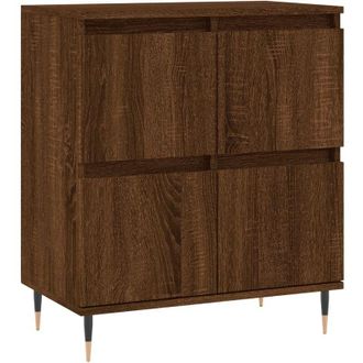 vidaXL Credenza Rovere Marrone 60x35x70 cm in Legno Multistrato - Vidaxl