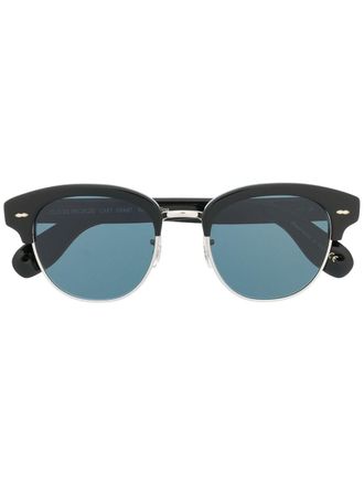 Oliver Peoples square tinted sunglasses - men - Acetate - 52 - Black