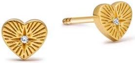 Astley Clarke Gold Biography Heart Stud Earrings at Nordstrom