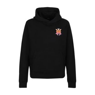 Amiri Felpa con cappuccio in cotone con stampa logo - - Sweatshirts & Hoodies - Uomo - Nero - XL