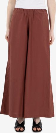 Roberto Collina Pantaloni cropped mattone