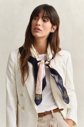 GANT Women Chain Silk Scarf (ONE SIZE) APRICOT PINK