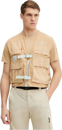 Columbia Cove Beach Vest - Heren - Bodywarmers - Beige - S - Nylon - Fitness