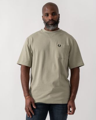 Fred Perry Mens T-Shirt in Grey Cotton - Size X-Large
