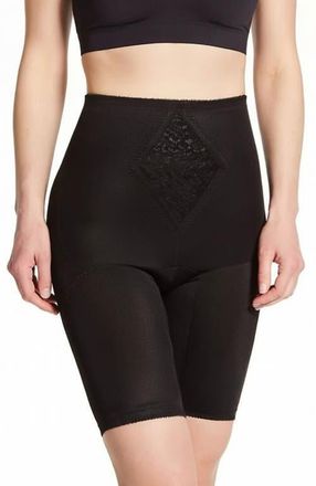 Rago Waistline Thigh Slimmer Tummy Control in Black at Nordstrom, Size 46